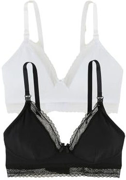 VERTBAUDET Lot de 2 Soutiens Gorge Allaitement Coton Bio