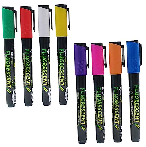 STOBOK 8pcs Liquid Chalk Marker Pens for Window and Glass Writing