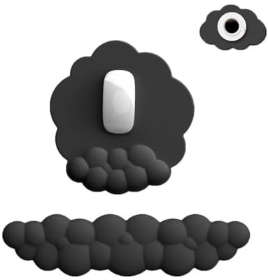 Handballenauflage für Tastatur und Maus Set, Ergonomisches Cloud Wrist Rest, Memory Foam Handgelenkstützen, Bequeme Schreibtisch Handgelenkauflage für Heimbüro Computer Laptop Gaming