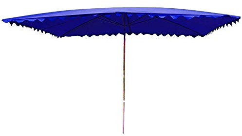NOALED Parasol de marché rectangulaire de 2,9 m, Parapluie inclinable extérieur à 8 Nervures avec mécanisme d'inclinaison Soleil Anti-UV pour Plage/Piscine/terrasse/Tente d'abri extérieur