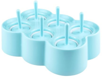 IMIKEYA Silicone Eisformen Für Junge Mädchen Runde Silikon- -maker Kreative Eiscreme-tool Für Gesunde Snacks Wiederverwendbar Für Fruchtige Desserts Und Joghurt Blau