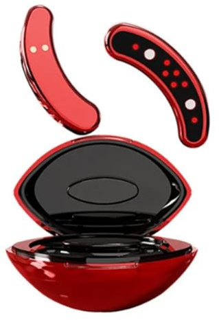 Yuattory Mini dispositivo di bellezza per gli occhi EMS, massaggiatore per gli occhi con microcorrente, anti-invecchiamento, rimozione delle rughe e dei cerchi scuri, terapia di riscaldamento