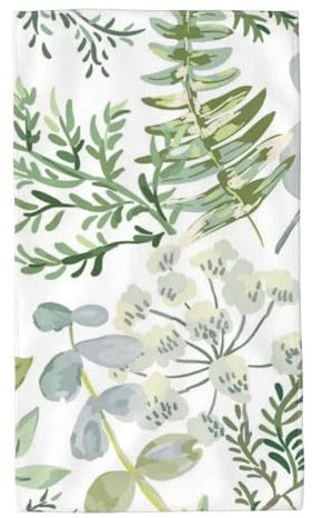 InOmak Grüne Pflanze Grüner Farn，Langlebige Hotelhandtücher Badezimmer Reisewaschlappen Gesichtstuch 40 x 70 cm