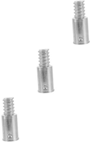 BCOATH 3pcs Aluminum Alloy Broom Handle Threaded Tip Replacement for Mop Pole