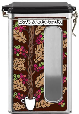 DLP, Boîte à café goûtu hermétique fenêtre