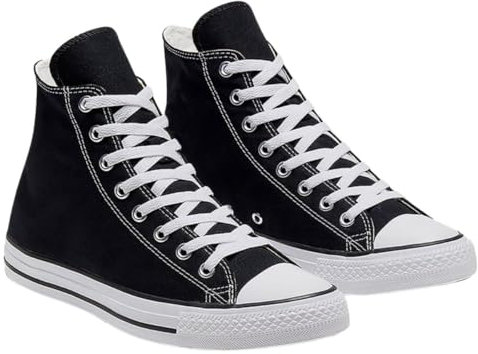 Mens Slip On Lace Up High Top Canvas Summer Trainers Pumps Sneakers Men Casual Comfy Shoes 6-11 (Black, UK Footwear Size System, Adult, Men, Numeric, Medium, 8)