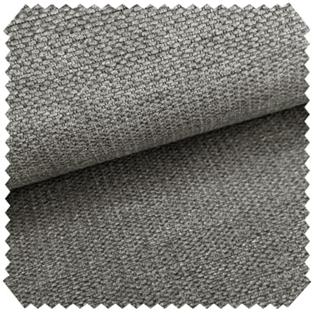 novely® MUDAU SOFT Samtweicher Chenille-Polsterstoff - Melierter Möbelstoff - Grober Struktur-Stoff - Mélange Meterware 1lfm Farbe: 07 Grau