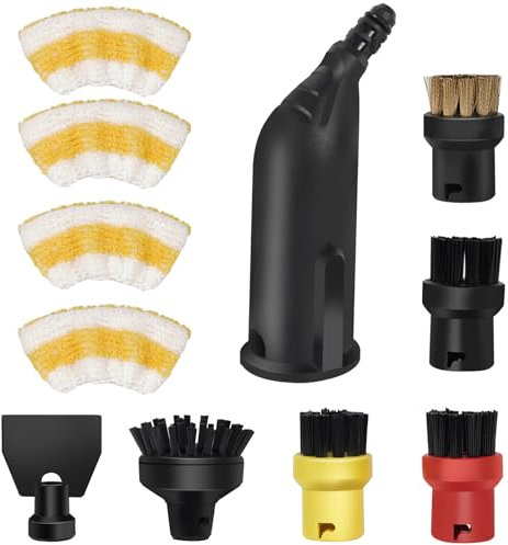 11 Piezas de Cabezales de Cepillo Para Aspiradoras a Vapor Compatibles Con Aspiradoras a Vapor Karcher SC1 SC2 SC3 SC4 SC5 SC7 CTK10