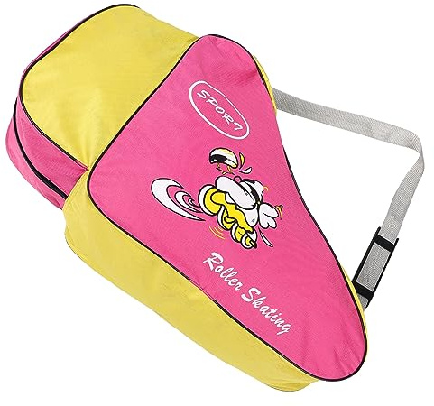 TOYANDONA Rollschuhtasche mit Mehrschichtdesign aus Oxfordstoff | Wiederverwendbar, Leicht zu Reinigen, Tragbar, Passende Tasche für Schlittschuhe und Schuhe Zufällige Farbe