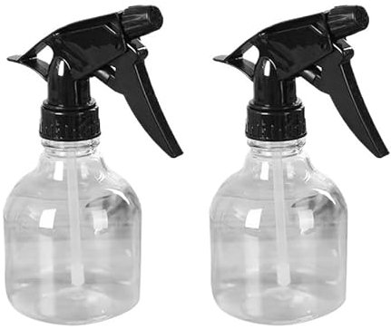 WANGZEYU Pulverizador Agua Botellas pulverizadoras de plástico Transparente for peluquería, 2 o 3 Unidades, 250 ml, for pulverizar Agua, Herramientas de peluquería Pulverizador(2 PCS)
