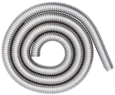 MUELODSIC Manicotto Protezione Cavi in Acciaio Inossidabile Flessibile Organizzatore per Cavi Elettrici Adatto Industria Petrolchimica Ferroviaria e Cantieristica Installazione Manuale