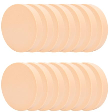14 Pcs Makeup Sponges for Foundation,Round Latex Sponges, Round Reusable Face PaintingSponges,Washable CosmeticSponges,Foam SpongesSuitable for Foundation, BB Cream, Powder, Blush - Wet & Dry Use