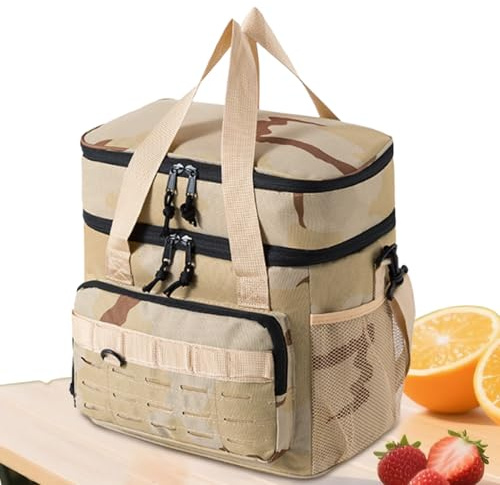 Gazocua Sac Isotherme pour Le Repas de Midi - Glacière Isotherme 19 litres pour Repas,Sac Glacière Portable | pour Piscine Camion Travail Voiture Extérieur Plage Camping Pique-Nique Pêche Voyage sur