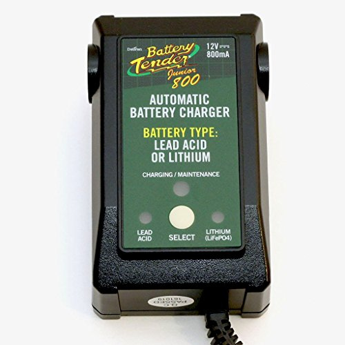 Battery Tender 022-0199-DL-EU Cargador mantenedor de baterías de Litio, AGM, GEL, y ácido, 12v, 800mA Junior