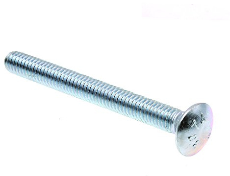 Prime-Line 9063058 Carriage Bolts, 5/16 in.-18 X 3 in., A307 Grade A Zinc Plated Steel (50 Pack)