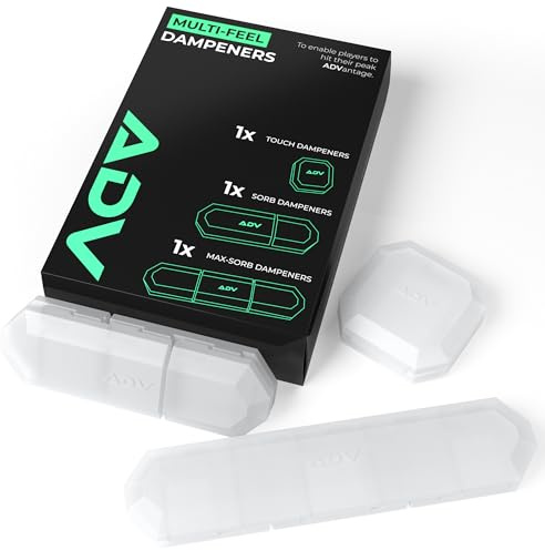 ADV Tennis Racket Vibration Dampener, Shock Absorber, Crystal Mix 3-Pack