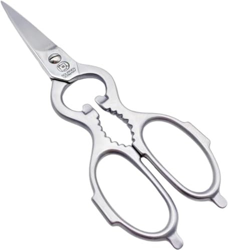 NTS Solingen, forbici da cucina forgiate in acciaio inox, Made in Germany, di alta qualità, adatte per destrimani e mancini, forbici affilate per la cucina, Made in Germany