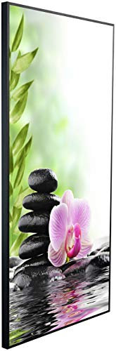 Ecowelle Infrarotheizung mit Bild | 750 Watt | 60x120 cm | Infrarot Heizung| | Made in Germany| k 11 Orchidee