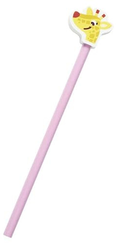 Draeger Paris - Giraff papperspenna med suddgummi - rosa