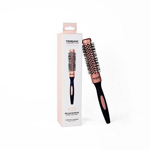 Termix - CEPILLO REDONDO Evolution Gold Rose Edición Limitada | Diámetro Ø23 | Diseñado para Dar Volumen | Puntas Selladas | Moldea Todo Tipo de Cabellos | Peinado Duradero