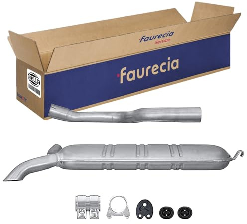 HELLA 8LD 366 033-161 Rear Silencer - Easy2Fit® Kit - Rear - Two Piece - Set with Attachments - for Mercedes Benz E-Class T-Model (S124)