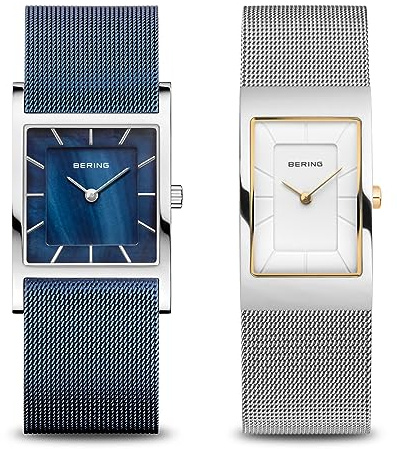 Bering Damen Uhr Quarz Movement - Classic Collection mit Edelstahl und Saphirglas 10222-010-S Armbandsuhren - Wasserdicht: 5 ATM