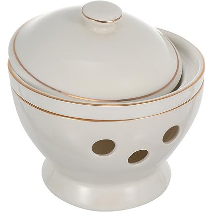 HEMOTON Marmite Céramique Marmite à Vapeur à Ragoût Nid Oiseau Ustensiles De Cuisine Pour Maison