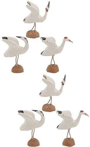 Garneck 6pcs Miniature Fairy Garden Ornaments Bonsai Ornament Succulent Potted Accessory Micro Landscape Decor Random Style Garden Miniatures