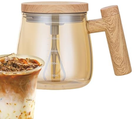 Taza Eléctrica Con Agitación Automática, Mezcladora De Café, Vidrio De Borosilicato Alto, Giratoria Para Casa, Oficina