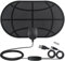 DaMohony Digital TV Antenna Indoor Long Range, High Gain TV Aerial 980 Miles Long Range, Support 4K Digital Antenna TV Amplifier Signal Booster with 11. 5ft Coax HDTV Cable