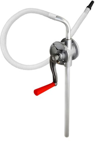 JNNJ Mano Barril De La Bomba De La Herramienta, Bomba Manual Rotativa Barril Aleación Aluminio, Bomba Tambor Para La Gasolina Diesel Combustible Garaje, Para Aceites Combustibles, Gasolina, Diesel