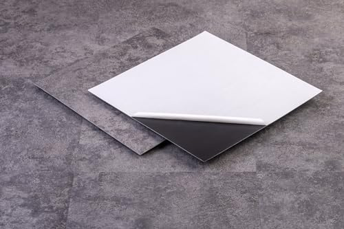 PVC Bodenbelag Vinylboden Selbstklebend BETON BRAGA - 30,48 x 30,48 cm (22Stk./2,04 m²) - Selbstklebende Vinylplanken, Laminat Dielen – Gewaschen, Rutschfest, Wasserfest