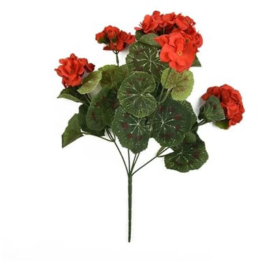 TVIVID Künstliche Geranie Seide Gefälschte Blumen Rot Rosa Ohne Topf Blumen Pflanze Künstliche Blume Büro Hochzeit Dekoration Home Decor