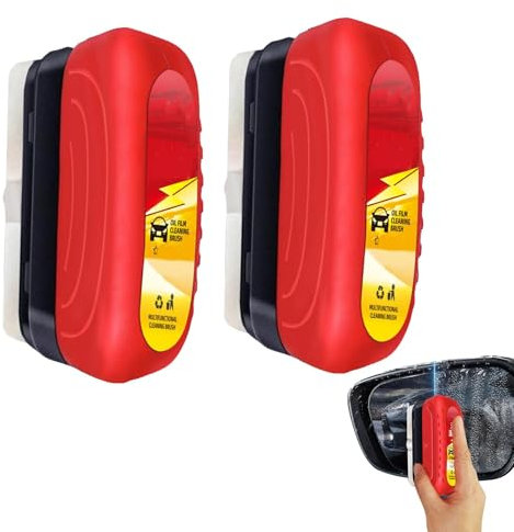 2 Stück Seedhubtok Glass Cleaning Board | 120ml Glass Coating für Auto Windschutzscheibe | Hydrophobe Folie für Autospiegel | Glasreiniger Board für Autos zur Verbesserung Der Klaren Sicht