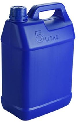 Yianyal Bidón de gasolina, cubo de almacenamiento de agua de 5 litros con mango grueso, recipiente de con mango grueso, depósito de combustible, tanque a prueba de fugas para repostar