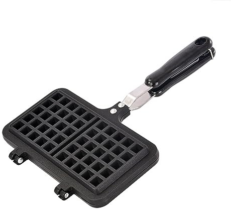 Haslbeck 1 PZ Piastra per Waffle Superiore per Fornello Lega di Alluminio Antiaderente A Riempimento Profondo Piastra per Waffle Belga Tradizionale per Una Facile Pulizia A