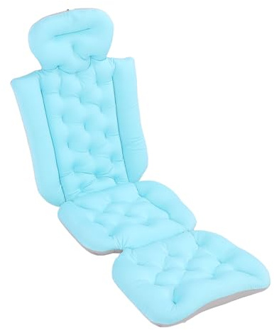 Badewannenkissen, Badekissen für Badewanne, Ergonomisches Ganzkörper Badekissen, Luxuriöses Unterstützung für Kopf, Nacken, Schultern, Rücken, Gesäß und Beine