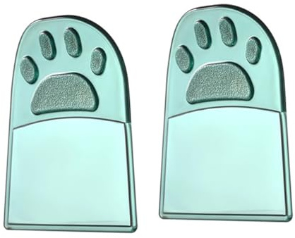 DOITOOL Poignées de Siège de Toilette Lot de 2 Pièces en Plastique Vert Anti-contact Lève-abattant Résistant et Facile à Utiliser pour Salle de Bain et Wc