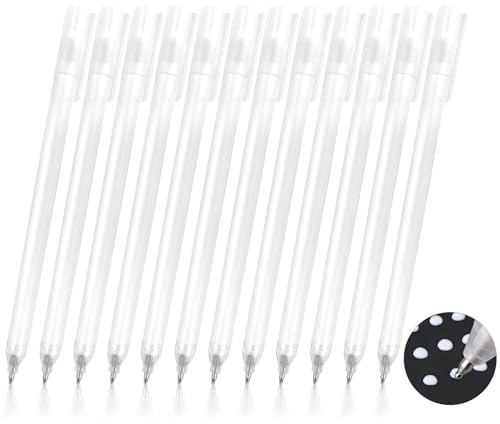 12Pcs Glue Pens for Crafting Adhesive Quick Dry Liquid Glue Sticks Pen Fine Tip Glue Pens Precision Craft Fabric Pen for Papercrafts Scrapbooking Die-Cuts Glitter Card Making School Office Supplies