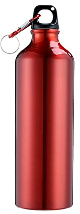 Bottiglie d'acqua da 500 ml con moschettone Borraccia portatile in alluminio riutilizzabile a tenuta stagna per sport brocca d'acqua per attività all'aperto escursionismo viaggi palestra fitness