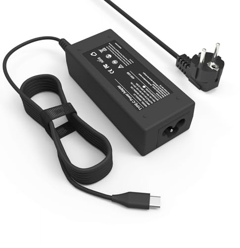 Chromebook Chargeur USB C 45W pour HP Acer Lenovo Dell Chargeur | Chromebook Acer Lenovo Dell Chargeur USB C pour Chromebook Charger Samsung Asus Cordon d'alimentation Secteur Type C