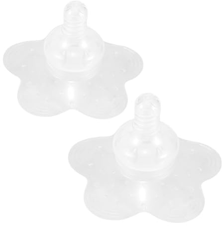 ZUNOXAZ 2 Stillbrustschilde aus Silikon Transparent Atmungsaktiv Hygienisch für Stillende Mütter Komfortabler Brustwarzenschutz für Neugeborene