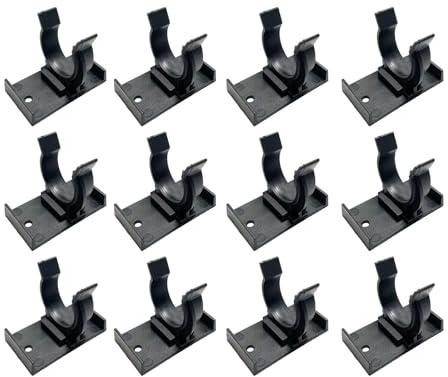 12Pieces Kitchen Plinths Clip Sturdy Kickboarded Brackets for 32 42mm Cabinet Feet Without Screws Daily Use Adjustable Cabinet Legs Clip