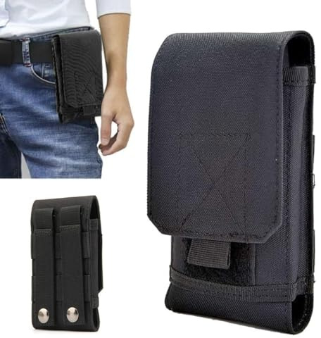 HABNI Porta Cellulare Da Cintura,Portatelefono Da Cinta,Custodia Protettiva Telefono,Marsupio Fondina Telefono Con Moschettone Clip Per Smartphone