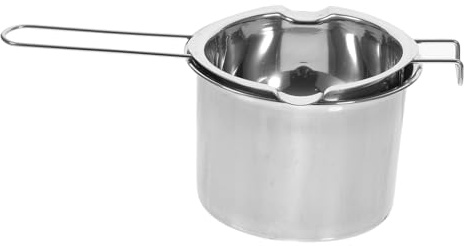 LALADEFIEE Olla De Derretir Acero Inoxidable Baño María Cazo con Mango Ergonómico Resistente La Oxidación para Mantequilla Queso y Dulces