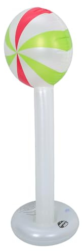 HEALSOPTHY Decorazioni Natalizie Gonfiabili Giganti Forma di Lollipop in PVC per Prato e Feste Tema Candyland Addobbi Esterni Resistente per Piscina e Eventi Festivi