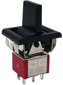 Interrupteur à bascule palette SH T80-R, montage carré encastrable sur panneau, 5 A/125 V CA(Orange)