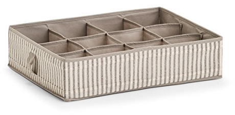 Zeller Aufbewahrungsbox, Vlies, Beige, 44 x 34 x 11 cm, 14642
