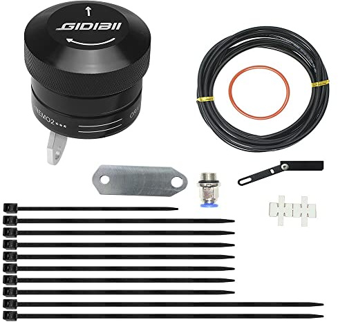 GIDIBII Kettenöl Motorrad, Kettenschmiergerät, Motorrad-Schmiersystem passend für Honda, Yamaha, Suzuki, Kawasaki (Schwarz)