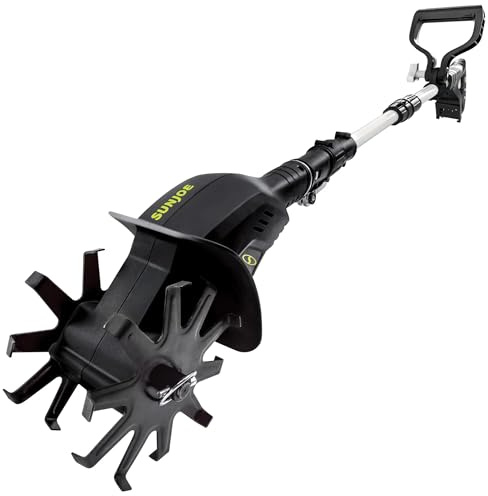 Sun Joe 24V-TLR-CT 24-Volt IONMAX Cordless Garden Tiller/Cultivator with Telescopic Pole, Tool Only